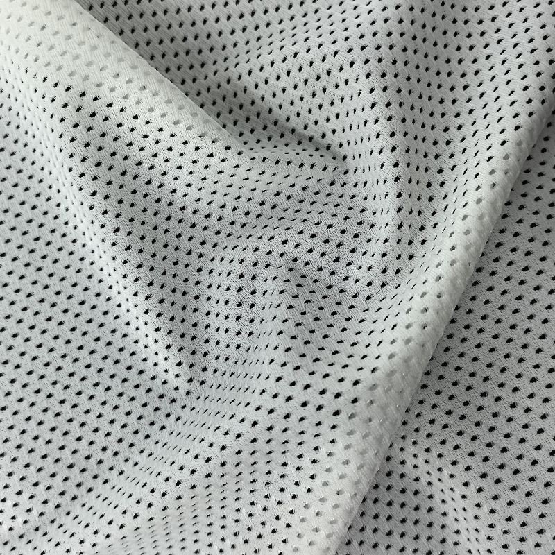 Nylon Spandex 2-Guide-Bar Elastic I-Pattern Mesh Fabric factory