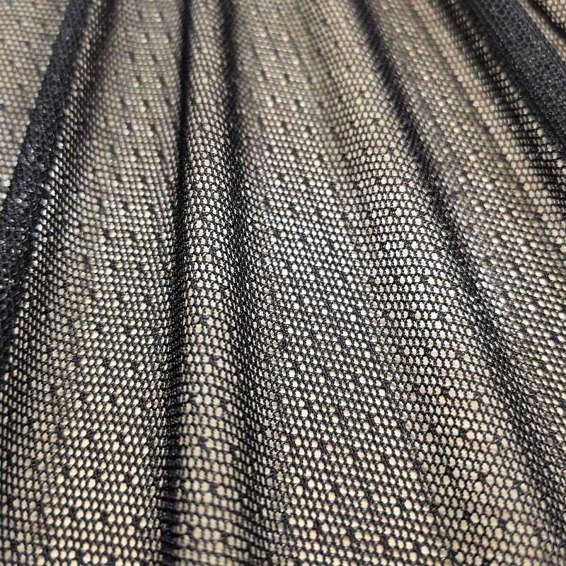 Nylon Spandex Stretch Polka Dot Mesh Fabric factory