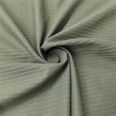Nylon Spandex Stretch Plaid Fabric