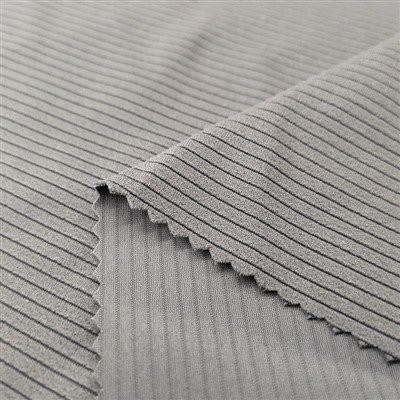 Warp-knitted DTY Staircase Stripe Fabric