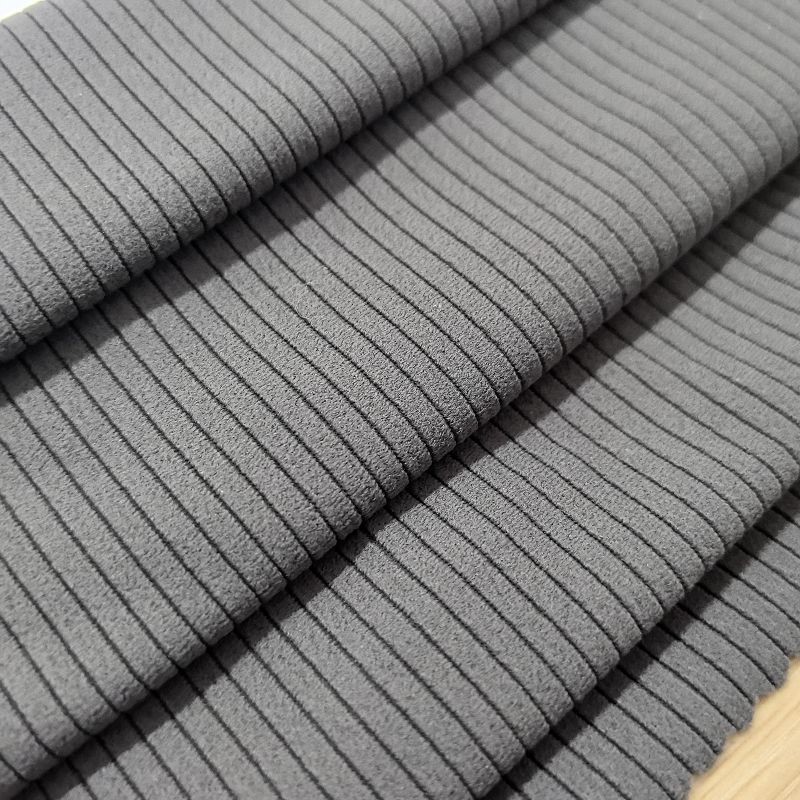 Warp-knitted DTY Staircase Stripe Fabric factory