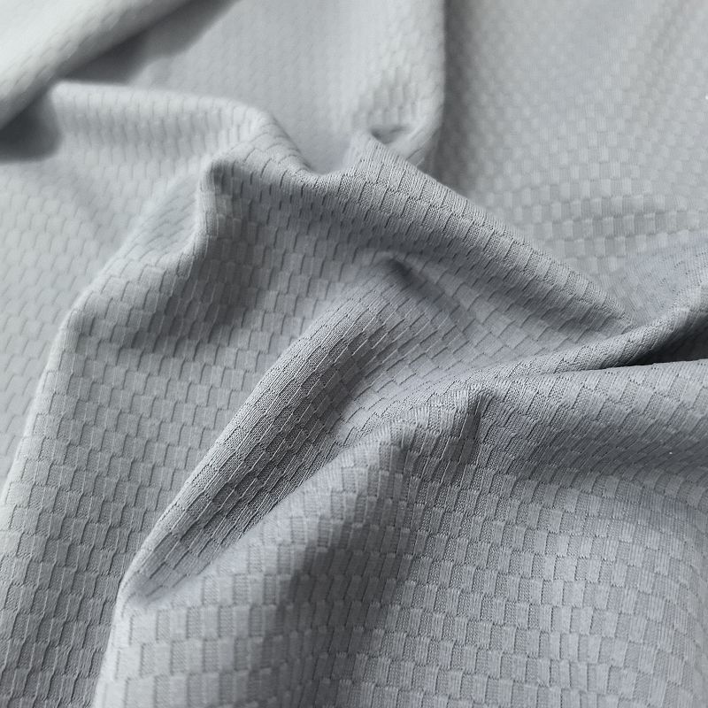 Warp Knitted Rectangular Check Stretch Fabric